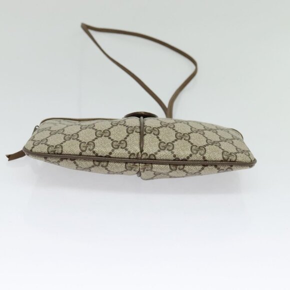 GUCCI GG Supreme Web Sherry Line Shoulder Bag PVC Beige 98 02 047 Auth 125950 - Picture 6 of 16